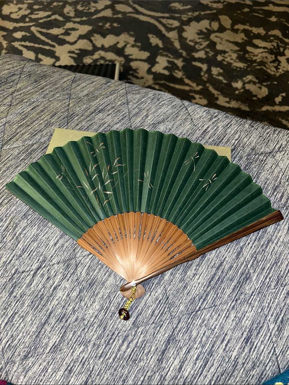 NWT Maisendo Kyoto Japan Bamboo folding hand fan 🪭